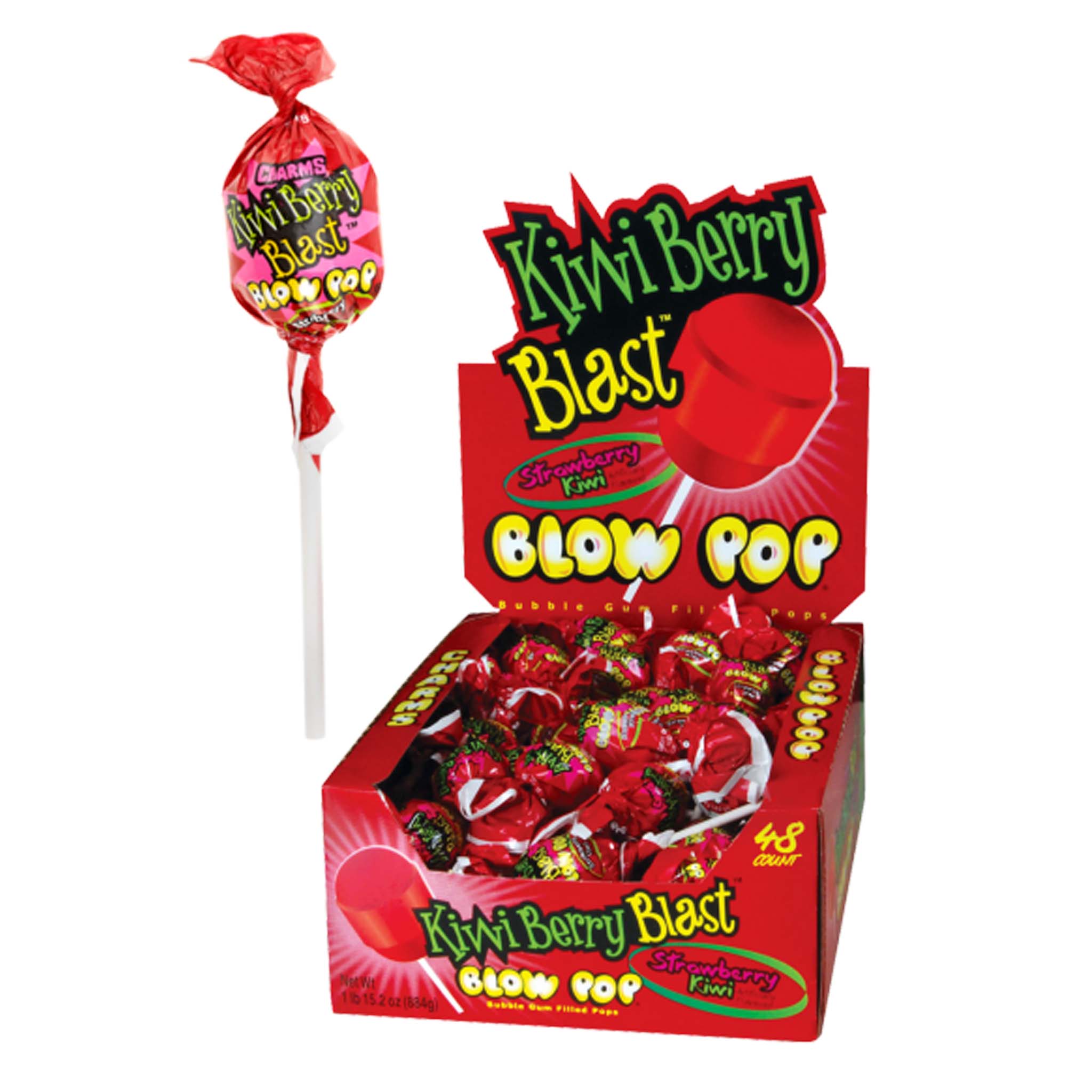 Charms Schlag Pops Kiwi Berry Blast