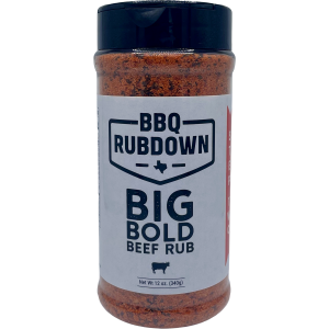 BBQ Rubdown große fett Rindfleisch reiben