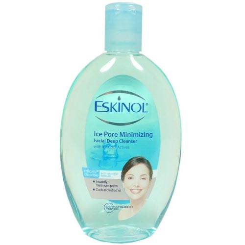Eskinol – Ice Pore Minimierung – Gesichtsreinigung mit Ice Cool Actives – Micro Cleanse – Antibakterielle Formel – 225 ML
