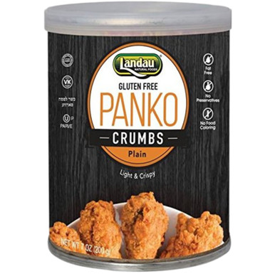 Landau Glutenfreie Panko Crumbs, einfach, leicht & knusprig, fettfrei, keine Konservierungsstoffe, 7 oz