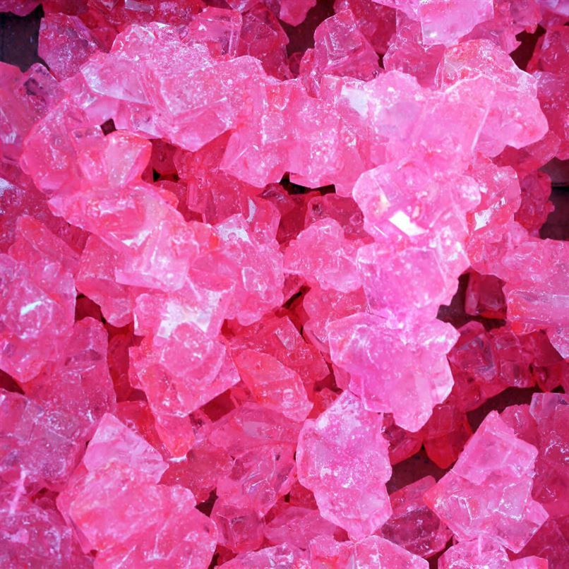 Rosa Rock Süßigkeiten auf String Kirsche