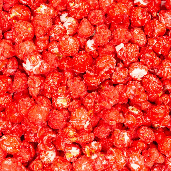 Roter heißer Zimt Popcorn