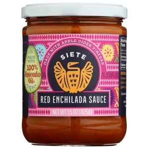 Siete rote Enchilada-Sauce, – 15oz