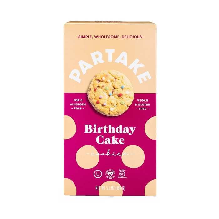 Partake – Geburtstagskuchen Kekse, 5,5 oz