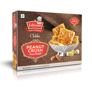 Jabsons Chikki Erdnuss zerkleinert, – 400g