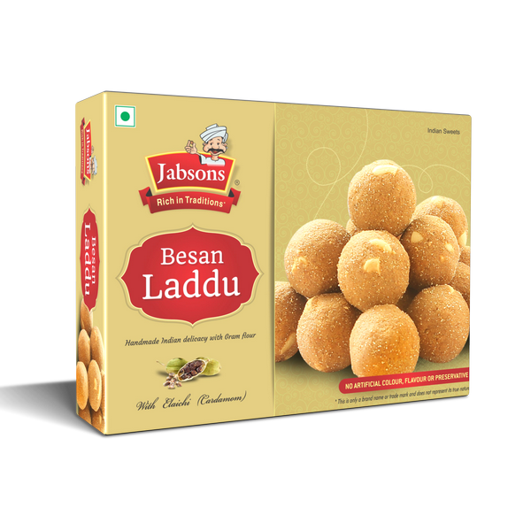 Jabsons süß Besan Laddoo, Traditionelles Laddu, 400g