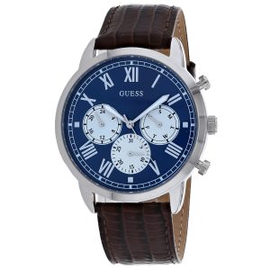 Guess Herrenarmbanduhr mit blauem Zifferblatt