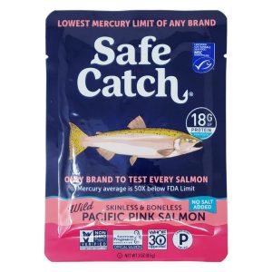 Safe Catch rosa Lachs kein Salz hinzugefügt Beutel – – 3oz
