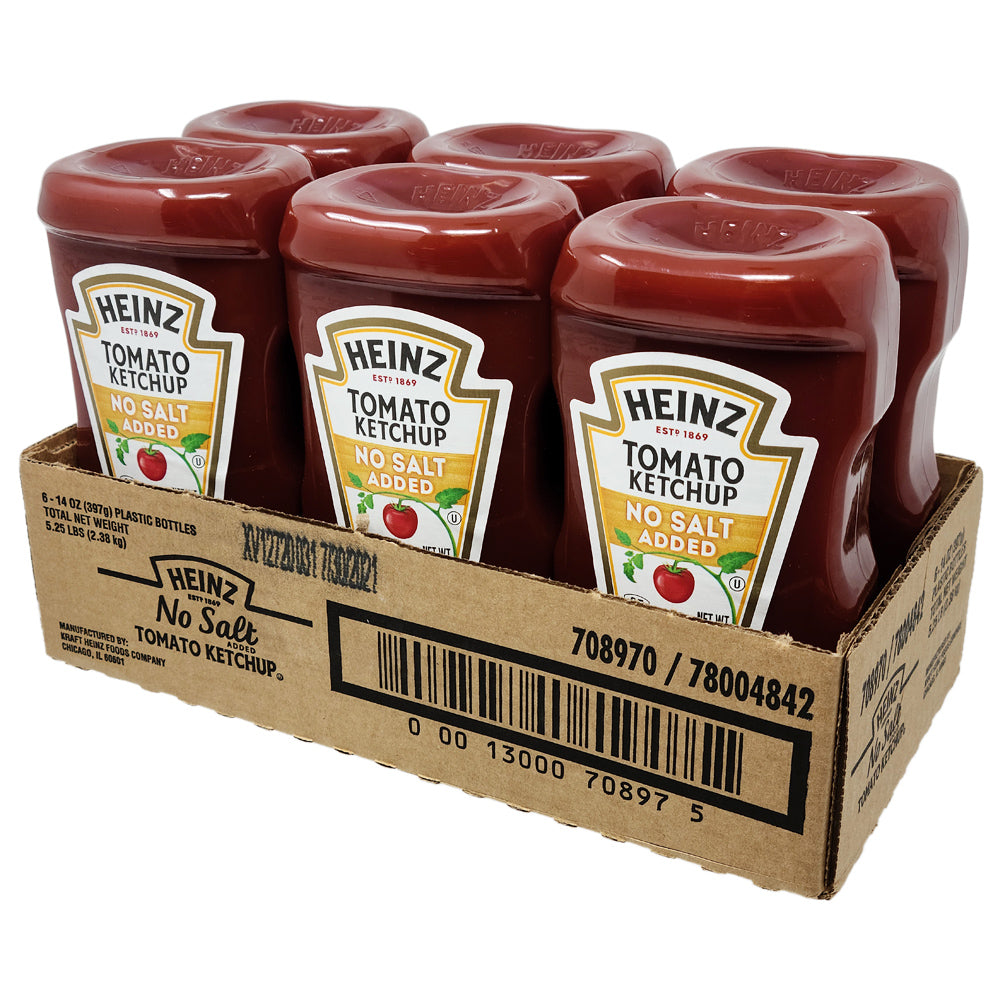 Fall von 6 Heinz Tomatenketchup Kein Salz hinzugefügt