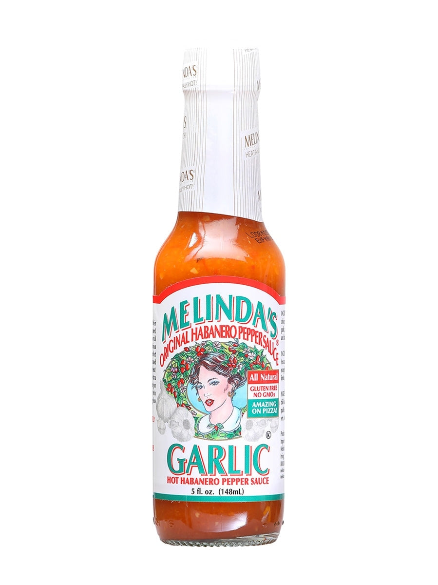 Chilisauce Melindas Original Knoblauch Habanero 5 oz Hitze 4