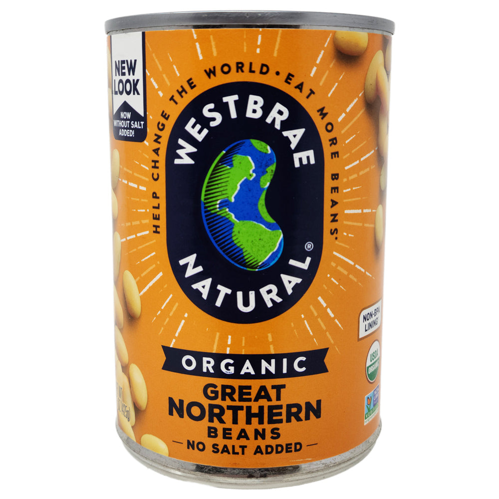 Westbrae Bio Kein Salz hinzugefügt Great Northern Beans – 15 Unzen