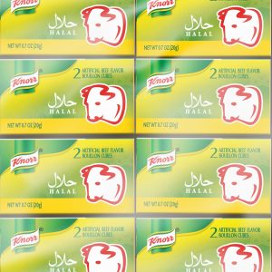 Knorrhalalbeefbouillonwürfel, (0,7 oz x 24), insgesamt 48 Würfel