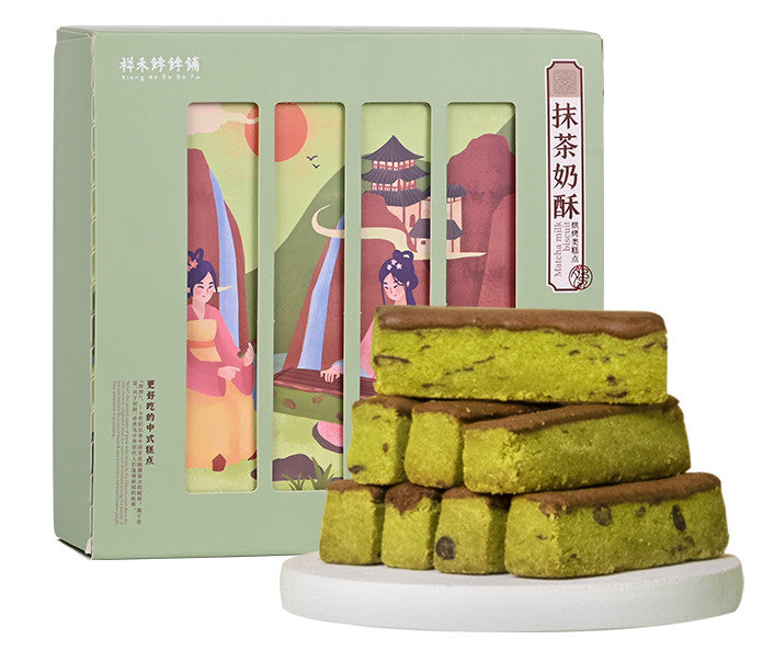 Xianghe Bobopu Matcha Schokoladenstäbchen Matcha Gebäck 250g