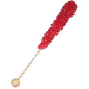 Rock Süßigkeiten Sticks (6) – Rot