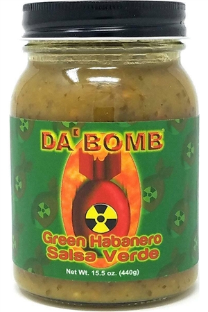 Da Bombe grün Habanero Salsa Verde, 15.5oz