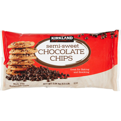 Kirkland Signature Schokoladenchips, halbsüß, 4,5 lbs