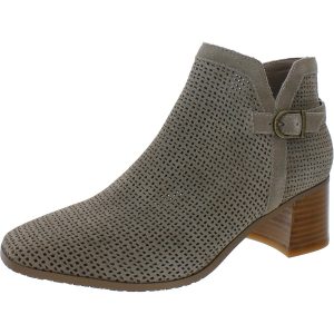 Denisgo Stiefeletten aus Wildlederimitat mit Blockabsatz