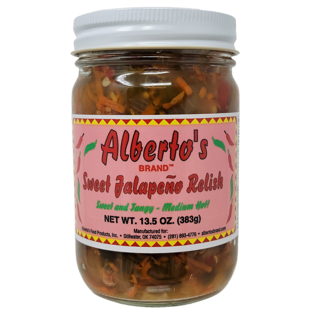 Alberto's süß Jalapeno Relish-mittel. Natriumarm