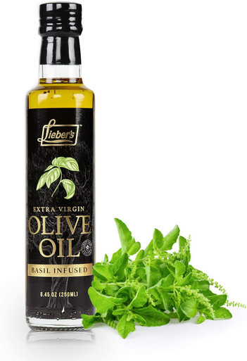 Lieber's Basil Infused Extra Natives Olivenöl, 8.45 Fl oz