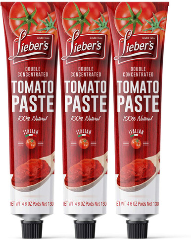 Lieber's Tomate Paste Tube, 4,6 oz (3 Stück)