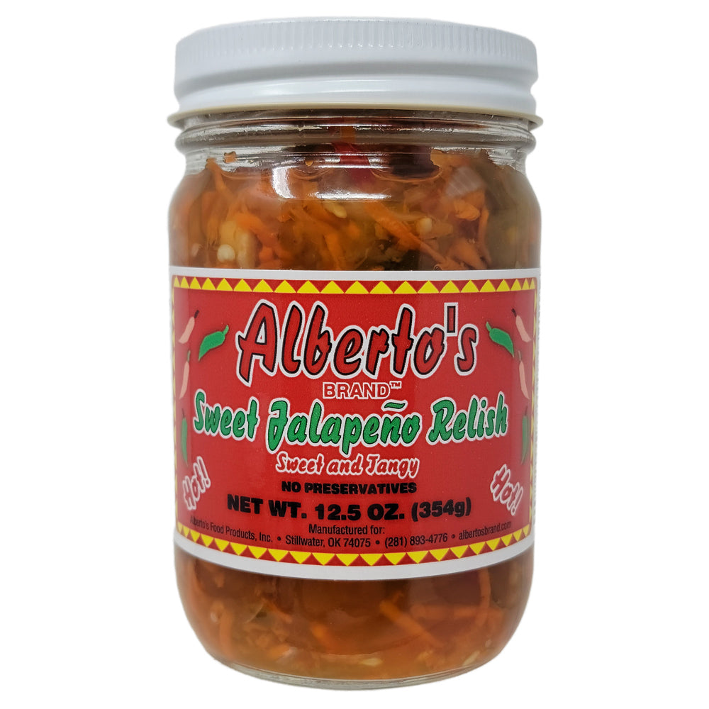 Alberto's süß Jalapeno Relish-Hot. Natriumarm