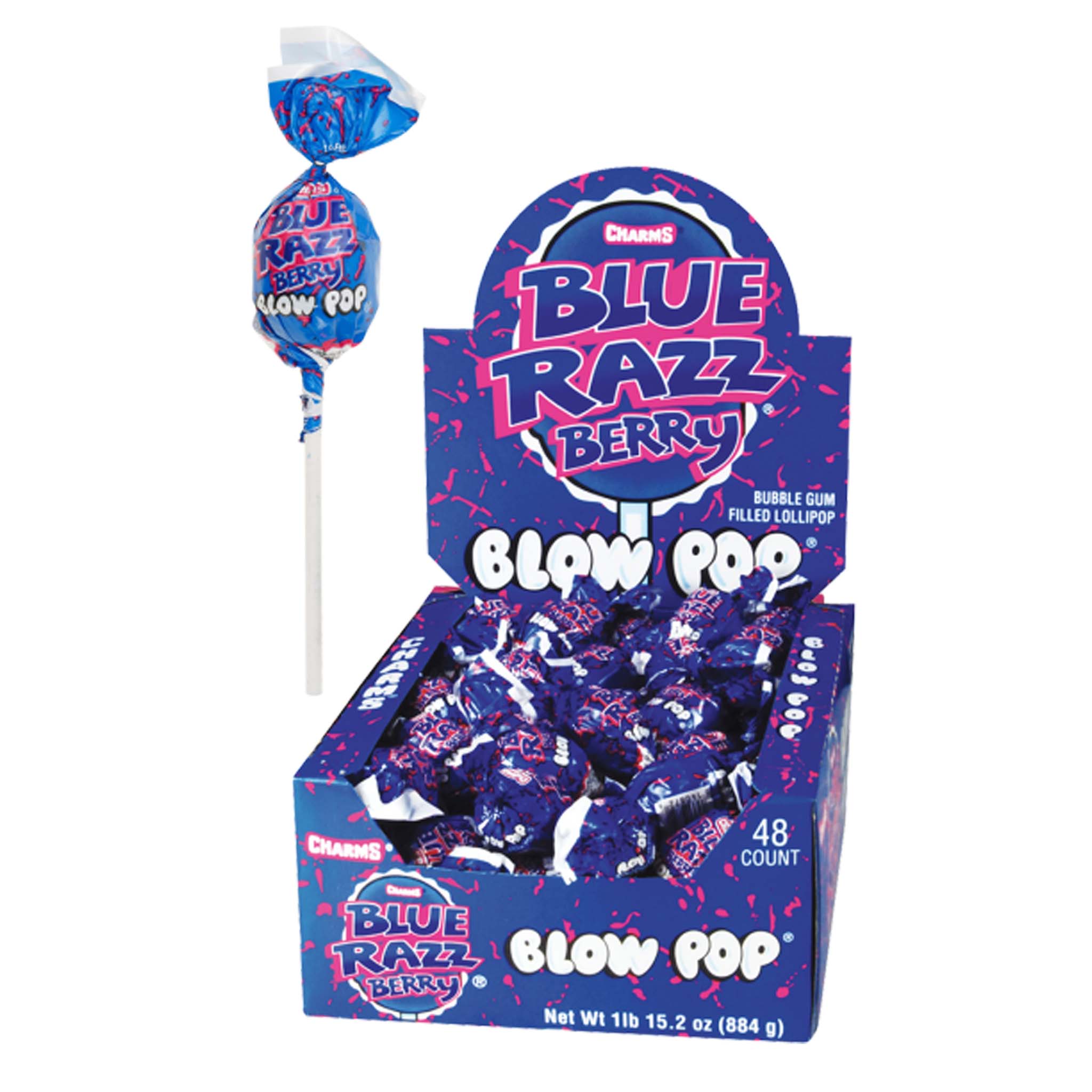 Charms Schlag Pops Blau Razzberry