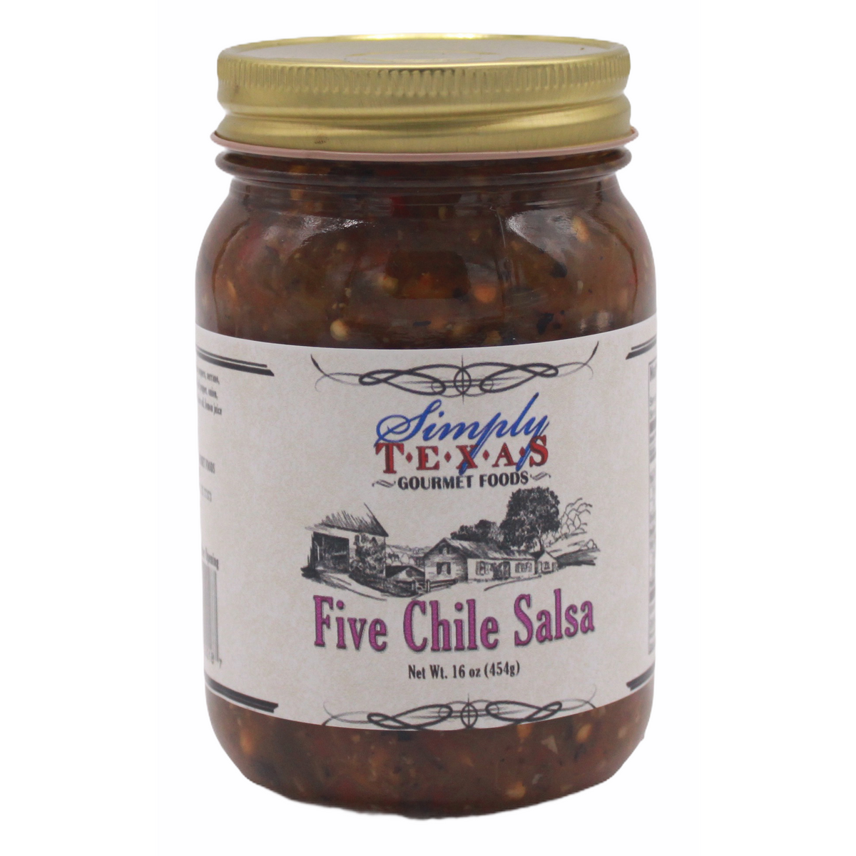 Simply Texas Fünf Chile gebratene Salsa