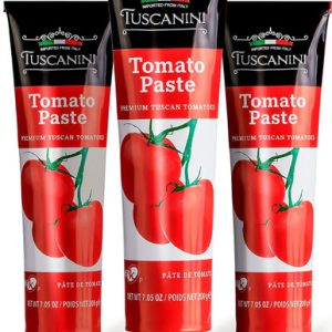 Tuscanini Tomaten-Paste-Röhrchen, Premium-Italienisch, doppelt konzentriert, (Packung von 3)
