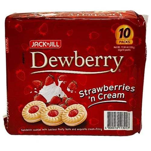 Jack n' Jill – Dewberry – Erdbeeren ’n Creme – 10er Packung – 11.64 OZ