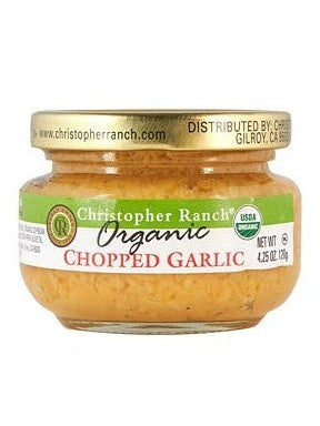 Gehackter Knoblauch Bio USDA Christopher Ranch Gilroy Kalifornien 4.25 o