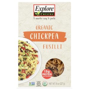 Explore Cuisine – Chickpea Fusilli Teigwaren, – 8oz