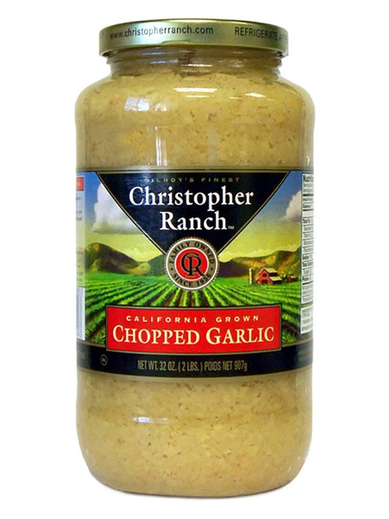 Gehackter Knoblauch Christopher Ranch Gilroy Kalifornien 32 oz Bestes Angebot 37