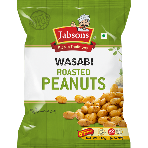 Jabsons Namkeen Erdnuss Wasabi, 140g BEST VOR dem 31. Oktober 2024