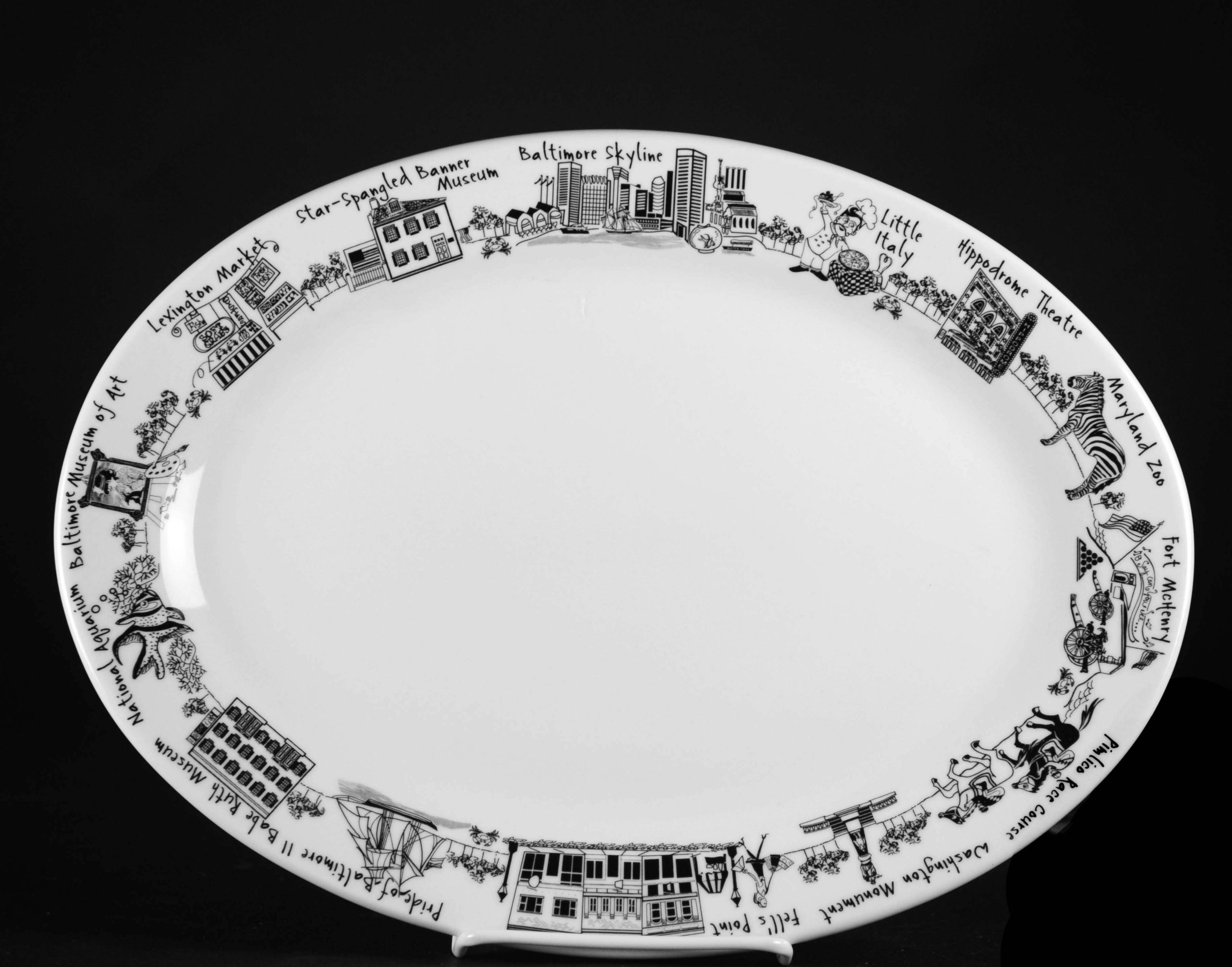 Das Gericht – Baltimore oval Platter