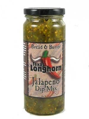 Texas Longhorn Brot und Butter Jalapeno Dip Mischung, 12oz