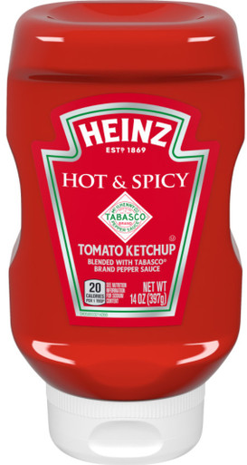 Heinz Hot & scharf Tomatenketchup, 14 Unzen