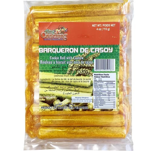 Aling Conching – Barqueron De Casoy – (Barquiron) Keksrolle mit Cashew – 4 OZ