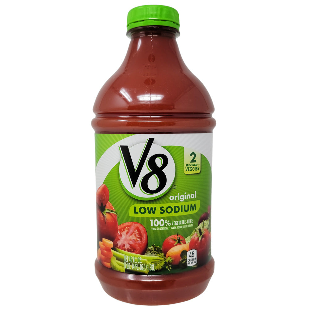 V8 Niedriger Natrium-Original-Gemüsesaft – 46oz