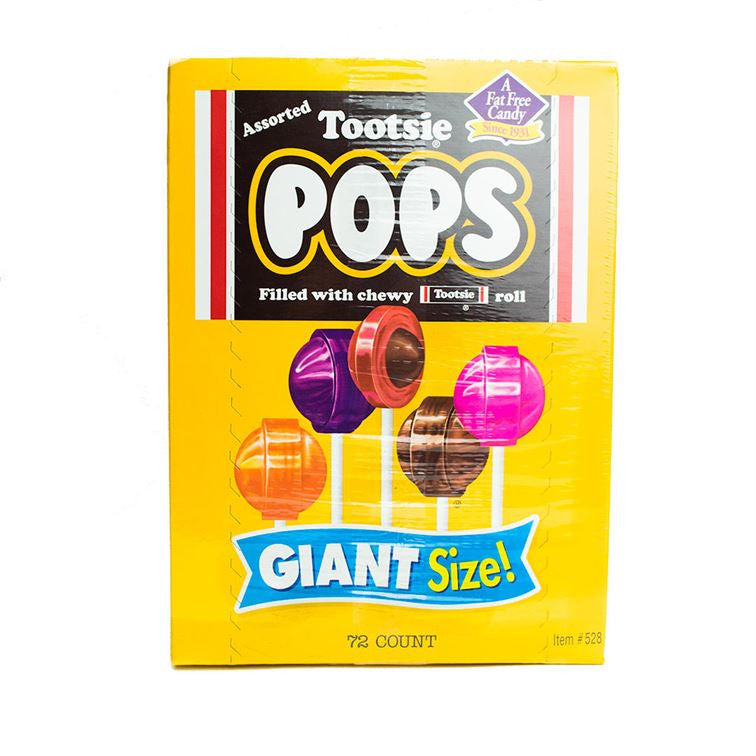 Giant Tootsie Pops sortiert – 72 Stück Box