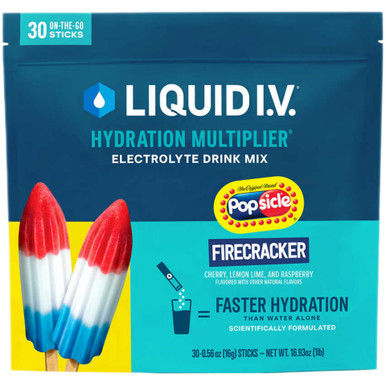 Liquid IV Firecracker Popsicle Hydration Multiplikator Elektrolyte Drink Mischung, 30 Stück