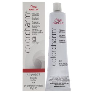 Color Charm Permanentes Haarfarbgel – 5RV 507 Burgundy von Wella für Unisex – 2 oz Haarfarbe