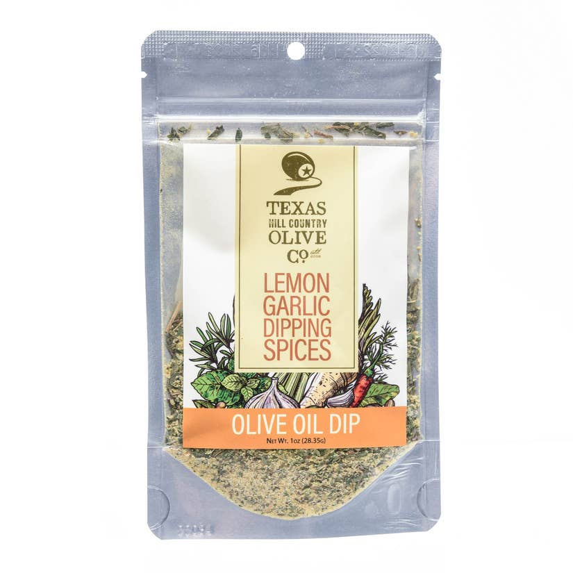 Texas Hill Country Oliv Co. Zitronen-Knoblauch-Dipping Gewürze