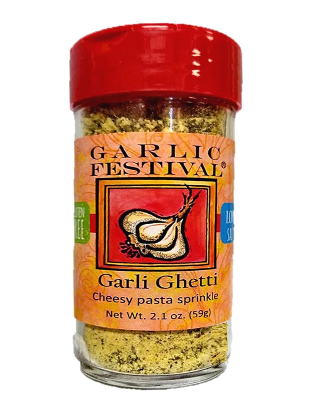 Gewürz Garli Ghetti Cheesy Knoblauch Streusel 2,1 oz Knoblauch Festival F