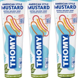 Thomy Senf in einem Schlauch, Senf drücken, (Packung mit 3)