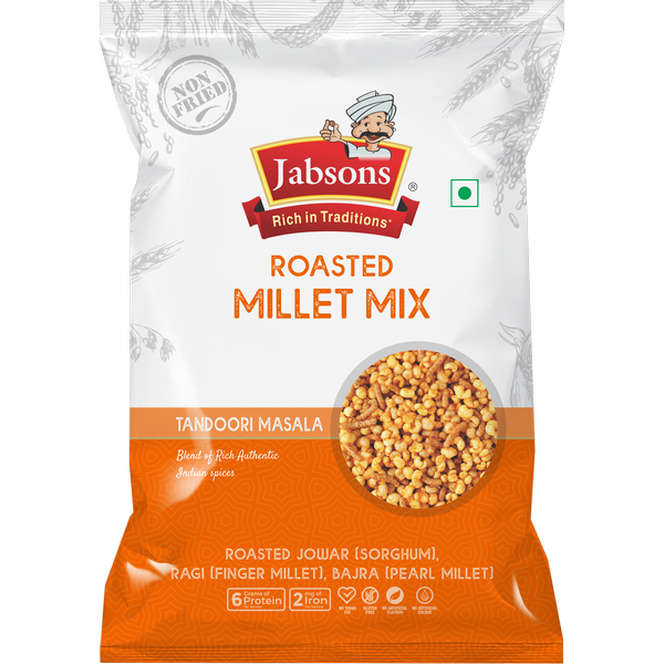 Jabsons Namkeen Geröstete Hirse Mischung, 140g
