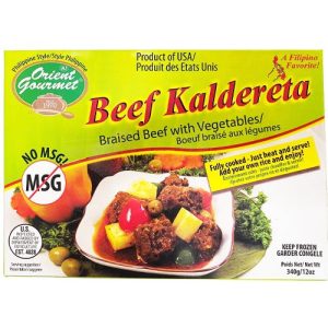 orient Feinschmecker – Rindfleisch kaldereta – geschmortes Rindfleisch mit Gemüse – voll gekocht – nur wärmen und servieren – 12 Unzen