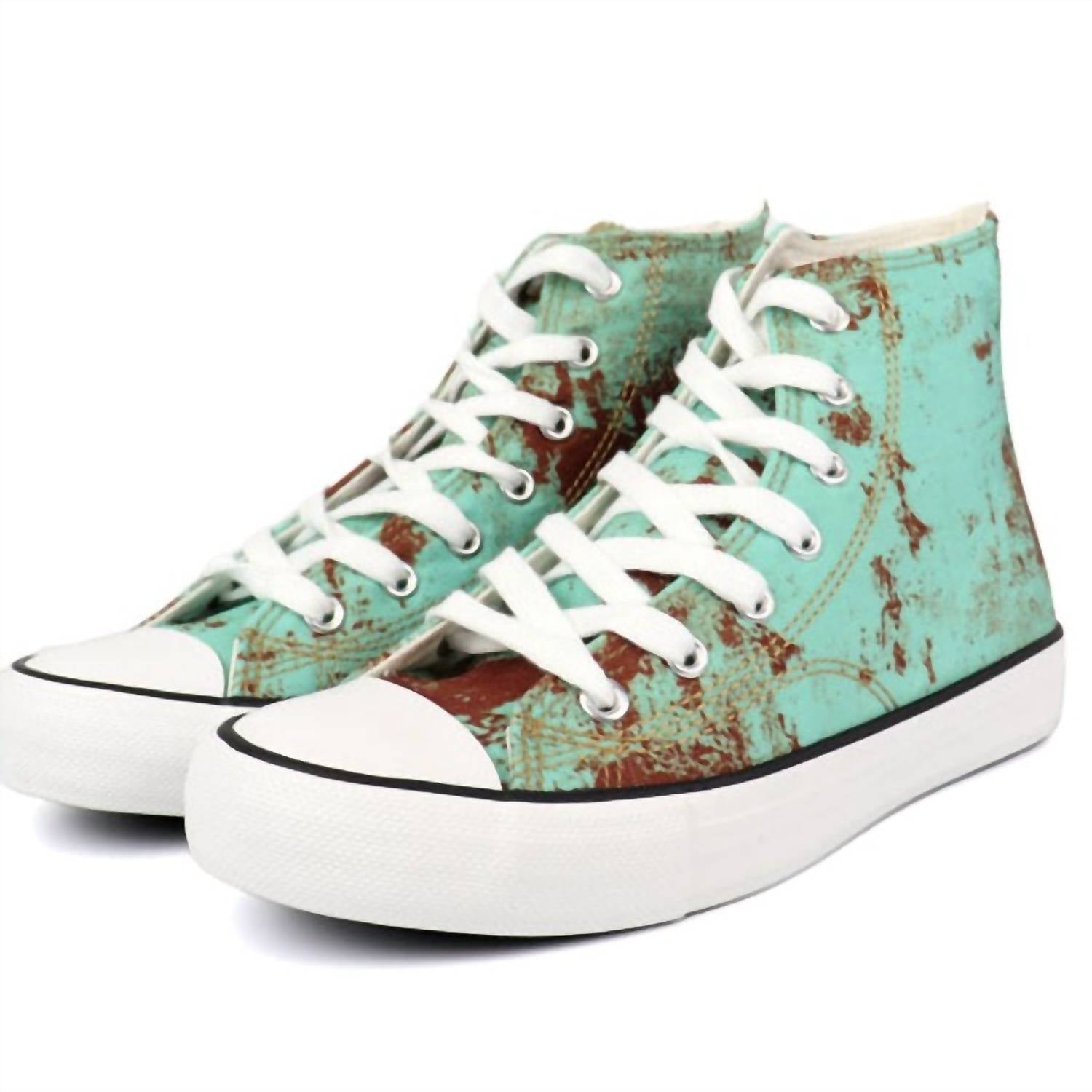 Damen Star 24 Hi-Top Sneaker in verrosteten Türkis