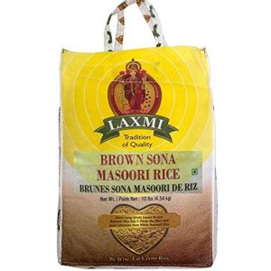 Laxmi brauner Sona-Masoori-Reis – – 10lb