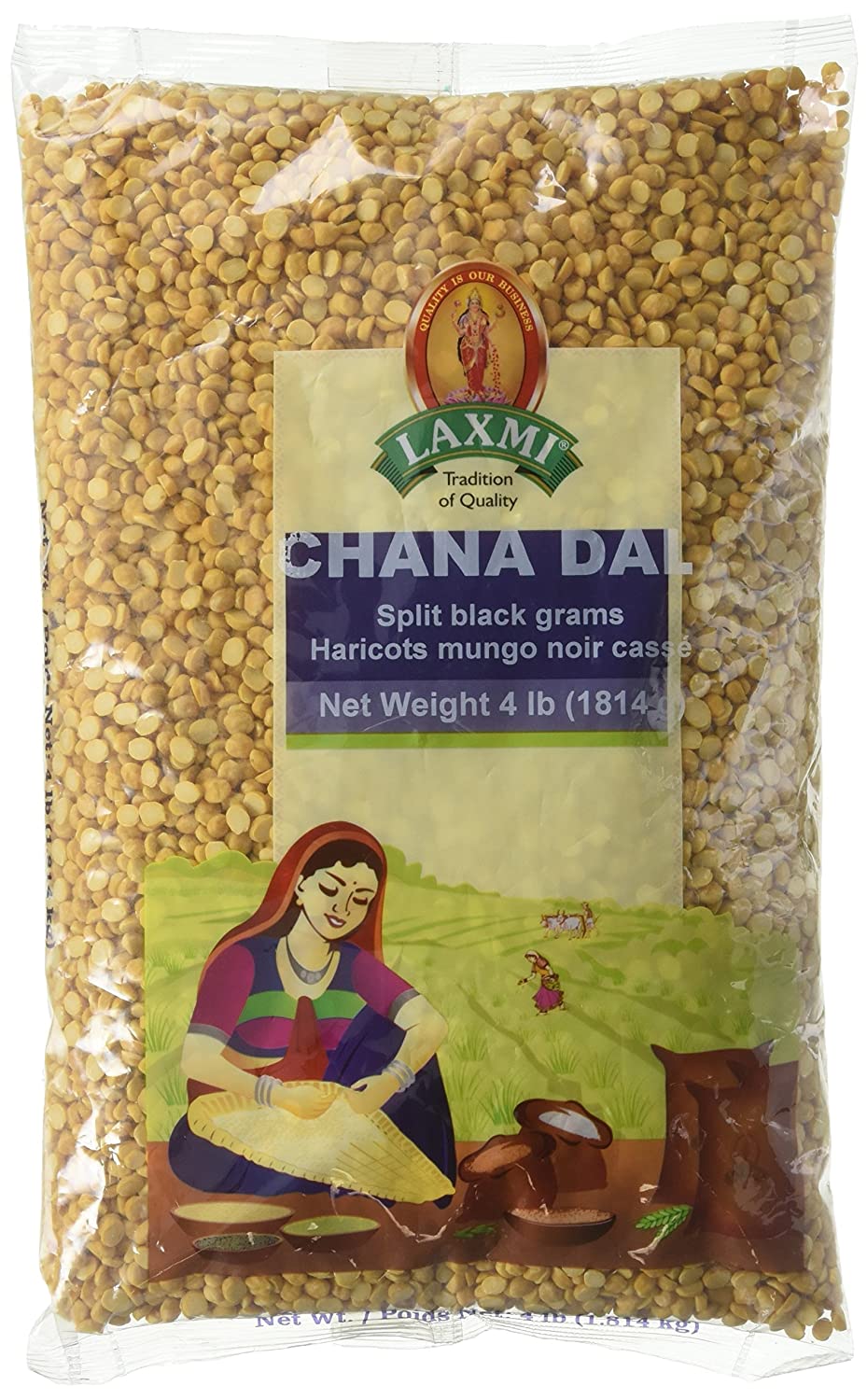 Laxmi Chana Dal (Baby Kichererbsen), 4 Pfund