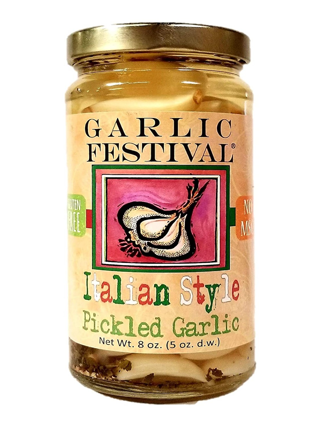 Eingelegter Knoblauch im italienischen Stil Knoblauch Festival Foods 8